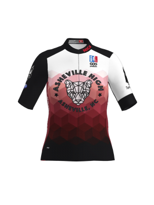 Podiumwear Women's Gold Full Zip Jersey (Cycling) Front View