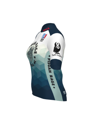 Podiumwear Women's Gold Full Zip Jersey (Cycling) Side View