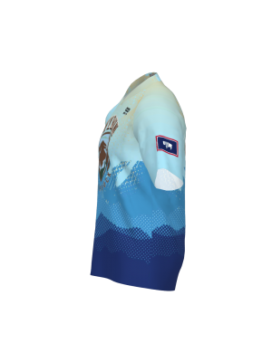 Podiumwear Men's V-Neck Tee (Running) Side View