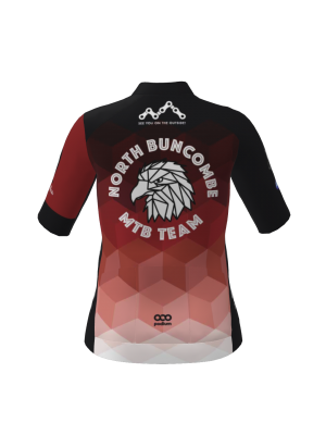 Podiumwear Women's Gold Full Zip Jersey (Cycling) Back View