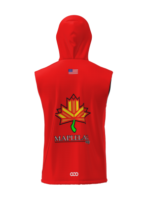 Podiumwear Sublimated Puffy Vest (Nordic Skiing) Back View