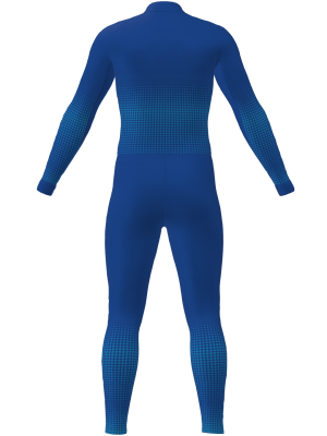 Podiumwear Women's Gold One-Piece Race Suit (Nordic Skiing) Back View