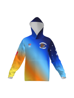 Podiumwear Unisex Slim-Fit Hoodie (Soccer) Front View