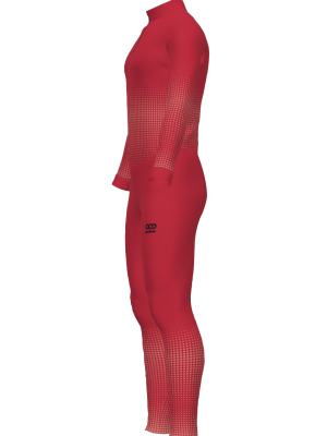 Podiumwear Unisex Silver Two-Piece Race Suit (Nordic Skiing) Side View