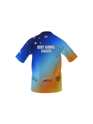 Podiumwear Men's Silver Short Sleeve MTB Jersey (Cycling) Back View