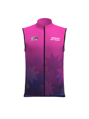 Podiumwear Silver Vest Unisex (Nordic Skiing) Front View