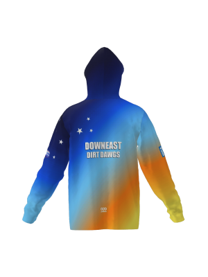 Podiumwear Unisex Slim-Fit Hoodie (Soccer) Back View