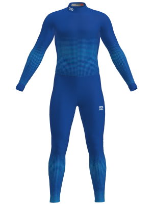 Podiumwear Women's Gold One-Piece Race Suit (Nordic Skiing) Front View