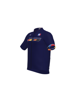 Podiumwear Men's Gold Full Zip Jersey (Cycling) Side View