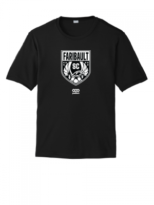 Podiumwear Men's 100% Poly Performance T-Shirt with Print (Soccer) Front View