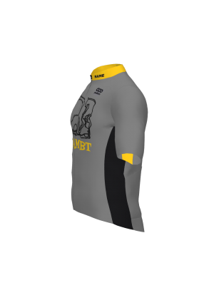 Podiumwear Men's Gold Full Zip Jersey (Cycling) Side View