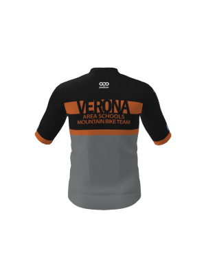 Podiumwear Women's Gold Full Zip Jersey (Cycling) Back View