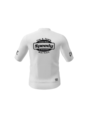 Podiumwear Men's Gold Full Zip Jersey (Cycling) Back View