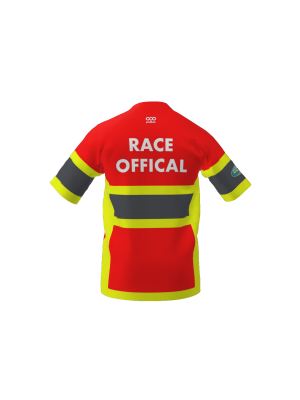 Podiumwear Men's Silver Short Sleeve MTB Jersey (Cycling) Back View