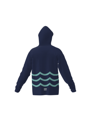 Podiumwear Unisex Slim-Fit Hoodie (Cycling) Back View