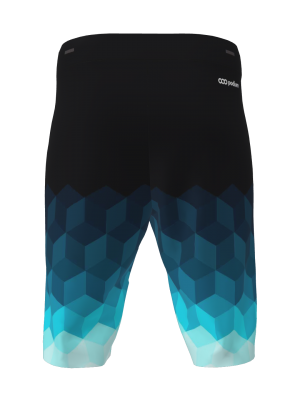 Podiumwear Unisex Silver Traverse MTB Baggie - New Fabric 2025! (Cycling) Back View