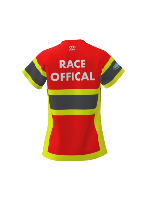 Podiumwear Women's Silver Short Sleeve MTB Jersey (Cycling) Back View