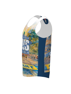 Podiumwear Women's V-Neck Tee (Running) Side View