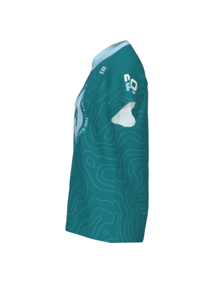 Podiumwear Women's Silver Short Sleeve MTB Jersey (Cycling) Side View