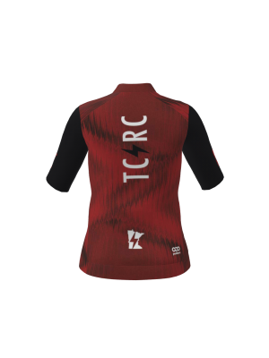 Podiumwear Women's Gold Full Zip Jersey (Cycling) Back View