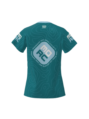 Podiumwear Women's Silver Short Sleeve MTB Jersey (Cycling) Back View