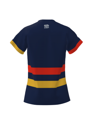 Podiumwear Women's V-Neck Tee (Running) Back View