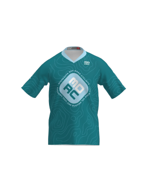 Podiumwear Men's Silver Short Sleeve MTB Jersey (Cycling) Front View