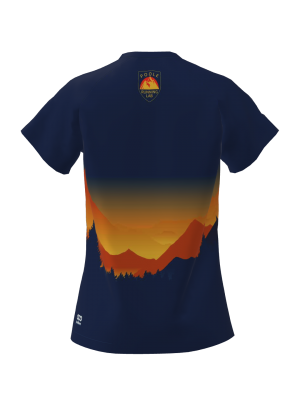 Podiumwear Women's V-Neck Tee (Running) Back View