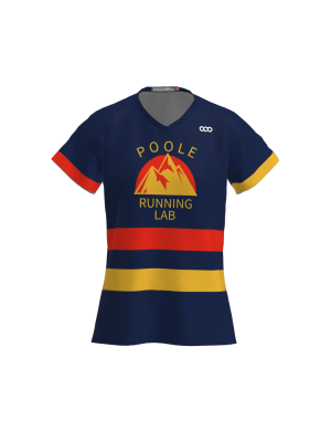 Podiumwear Women's V-Neck Tee (Running) Front View