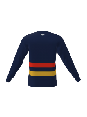 Podiumwear Unisex Crew Neck LS Tee (Running) Back View