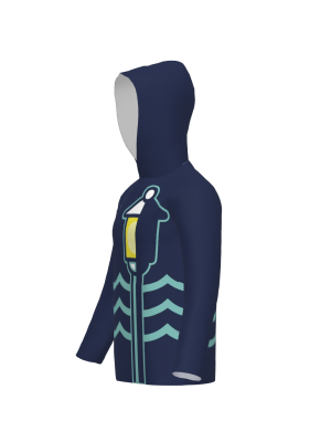 Podiumwear Child's Slim-Fit Hoodie (Soccer) Side View