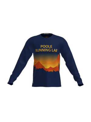 Podiumwear Unisex Crew Neck LS Tee (Running) Front View