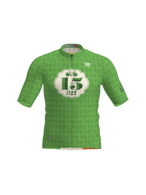 Podiumwear Men's Gold Full Zip Jersey (Cycling) Front View