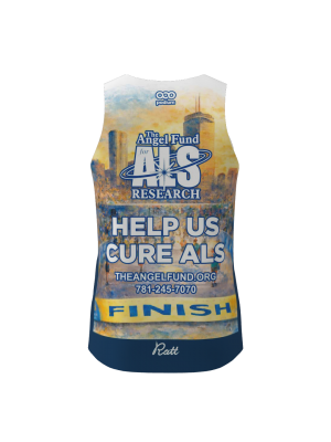 Podiumwear Unisex Silver Long Sleeve Tech Tee (Cycling) Back View