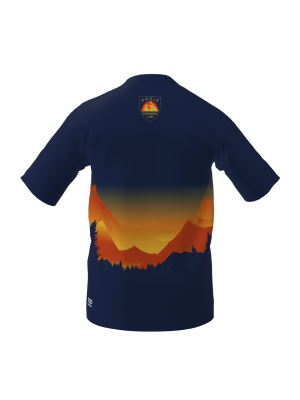 Podiumwear Men's V-Neck Tee (Running) Back View