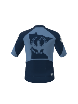 Podiumwear Men's Gold Jersey (Cycling) Back View