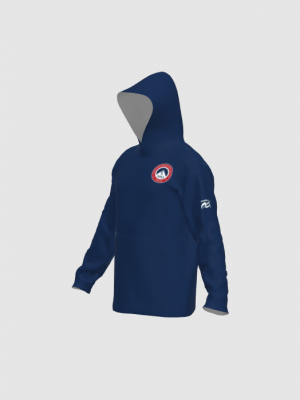 Podiumwear Unisex Slim-Fit Hoodie (Running) Side View