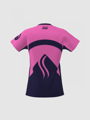 Podiumwear Women's V-Neck Tee (Nordic Skiing) Back View