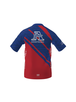 Podiumwear Men's Silver Short Sleeve MTB Jersey (Cycling) Back View