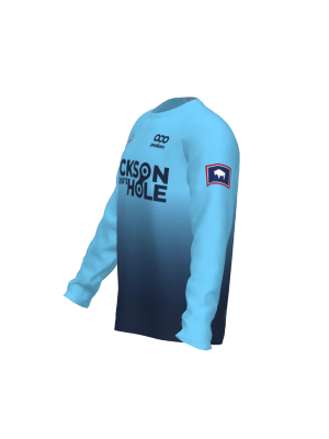 Podiumwear Unisex Silver Long Sleeve Tech Tee (Cycling) Side View