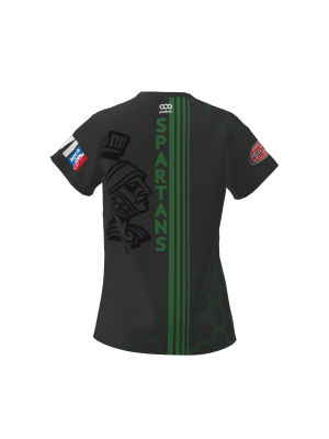 Podiumwear Women's Silver Short Sleeve MTB Jersey (Cycling) Back View