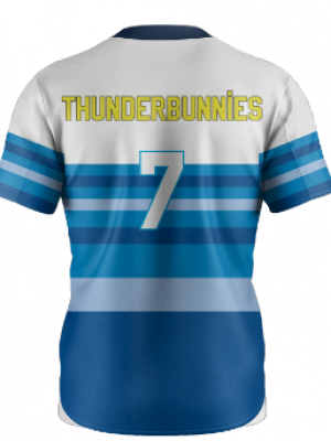 Podiumwear Crewneck/V-Neck Jerseys - Silver Series (Baseball) Side View