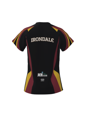 Podiumwear Women's Silver Short Sleeve MTB Jersey (Cycling) Back View