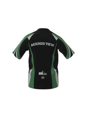 Podiumwear Men's Silver Short Sleeve MTB Jersey (Cycling) Back View