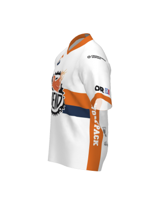 Podiumwear Women's Silver Short Sleeve MTB Jersey (Cycling) Side View