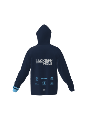 Podiumwear Unisex Slim-Fit Hoodie (Running) Back View