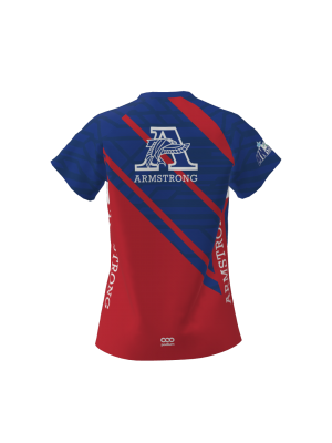 Podiumwear Women's Silver Short Sleeve MTB Jersey (Cycling) Back View