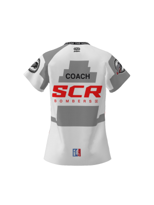 Podiumwear Women's Silver Short Sleeve MTB Jersey (Cycling) Back View