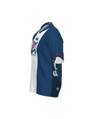 Podiumwear Men's Silver Short Sleeve MTB Jersey (Cycling) Side View