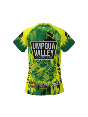 Podiumwear Women's Silver Short Sleeve MTB Jersey (Cycling) Back View